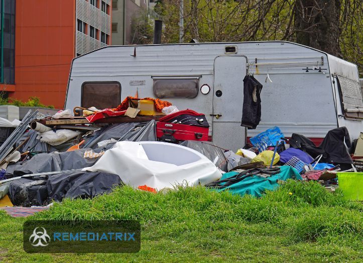 A property that needs hoarding cleanup in Chicago