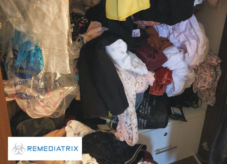 Rooms that are usually affected most by hoarding